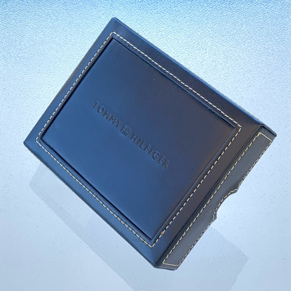 Tommy Hilfiger Navy Wallet Leather Gift Box ~ No Wallet